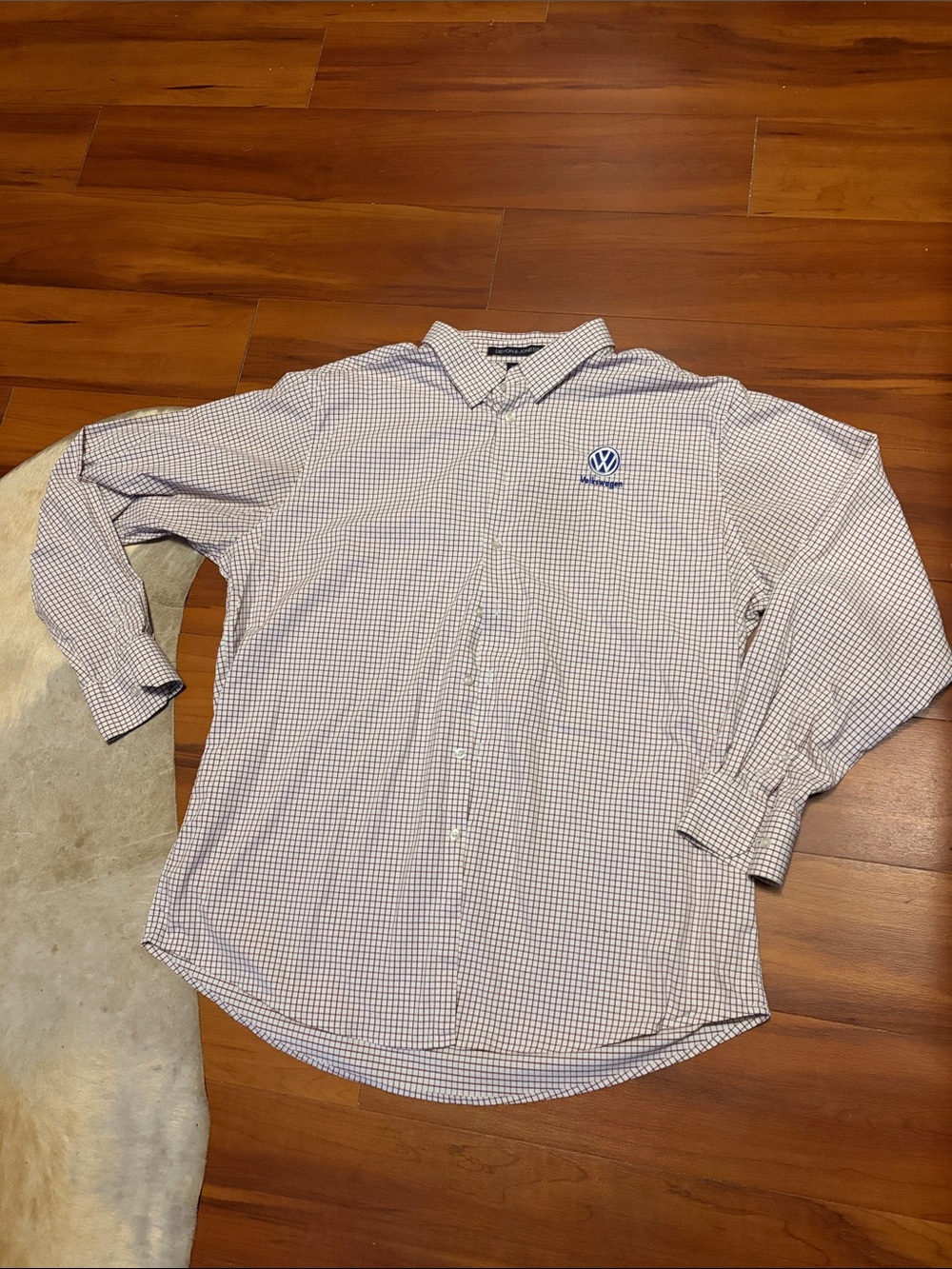 Devon & Jones Men’s Brown Check Button-Down Shirt Sz 2XL/2TG
